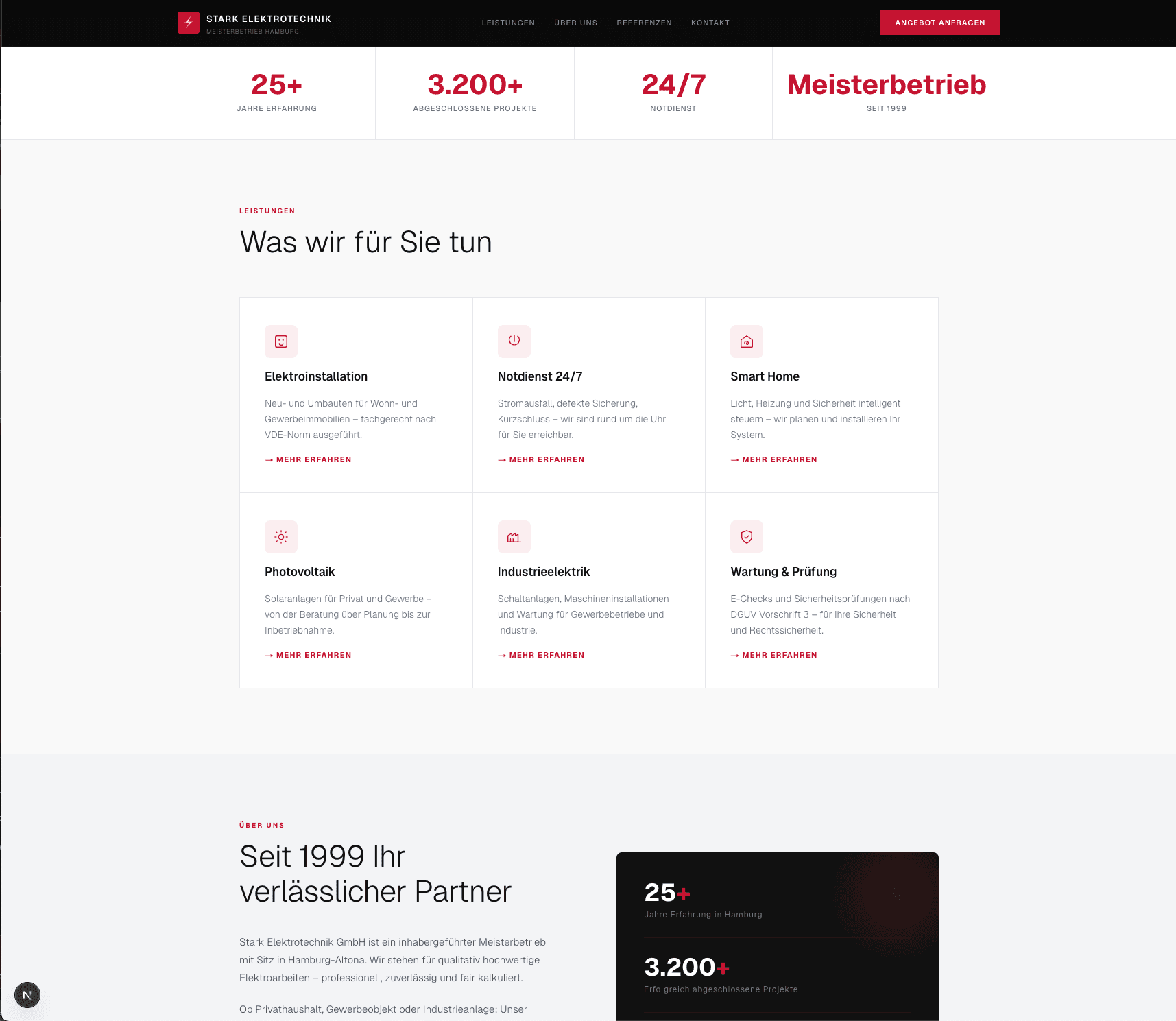 Leistungen – Servicekarten